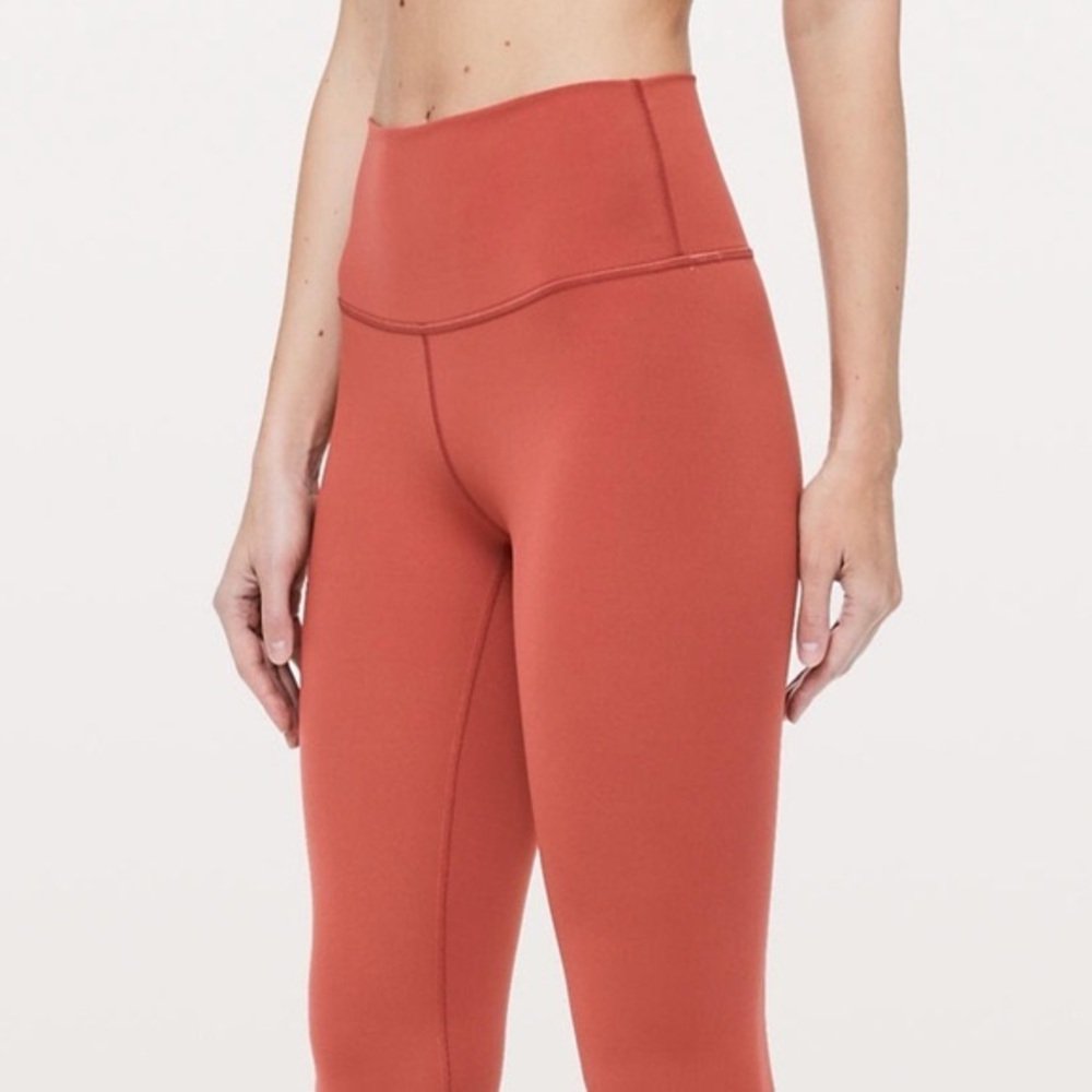 Lululemon wunder under ultra high rise legging in coral